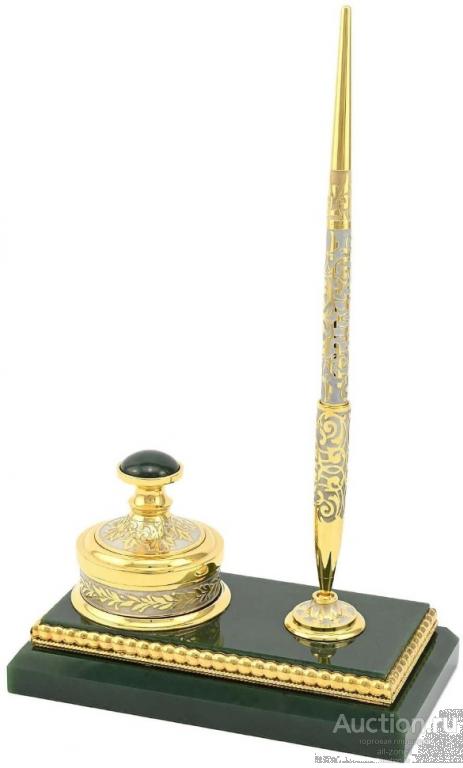 Оснастка для печати с ручкой на подставке из нефрита 0373330261