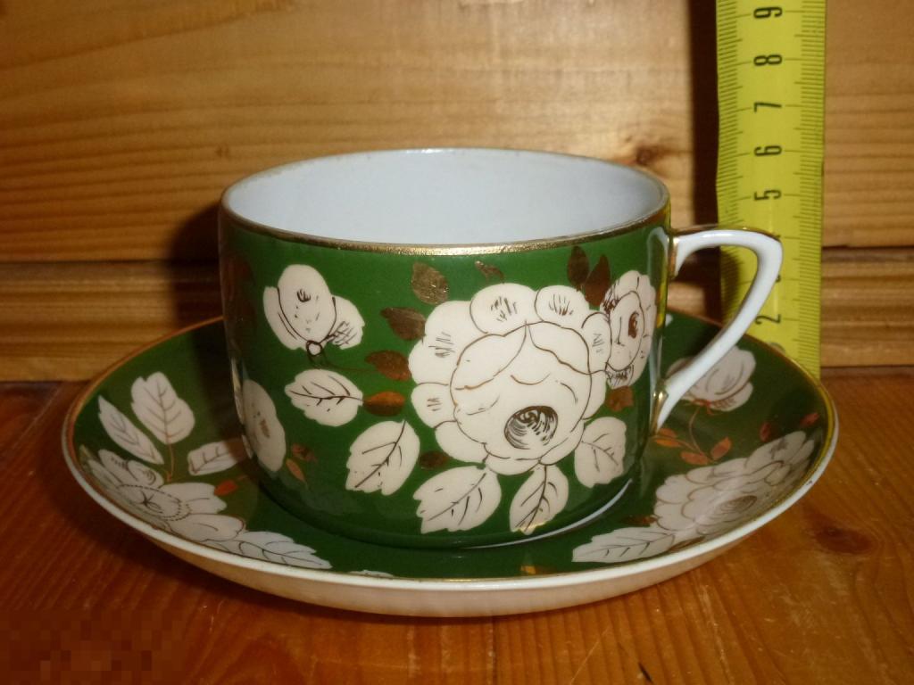 ЧАЙНАЯ ПАРА ЦВЕТЫ ШИПОВНИКА ДУЛЕВО 1954 Г. №1