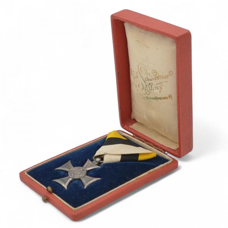 Болгария. Крест за 10 лет выслуги для офицеров, в футляре. Фердинанд I  (95651)