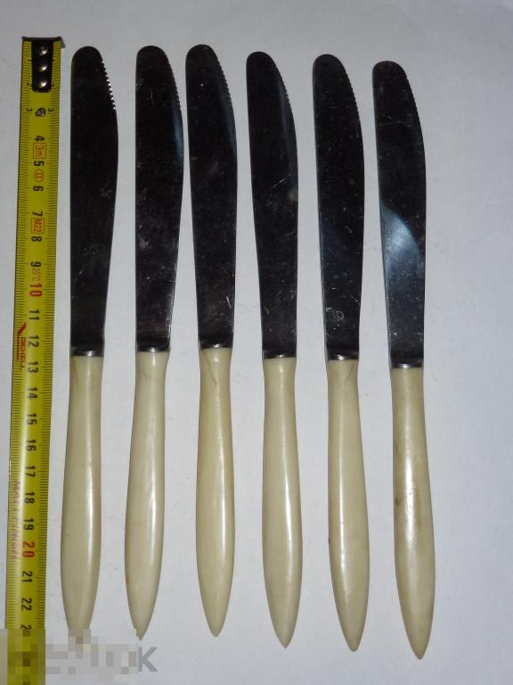 НОЖИ СТОЛОВЫЕ 6 ШТУК НЕРЖАВЕЙКА СССР №79