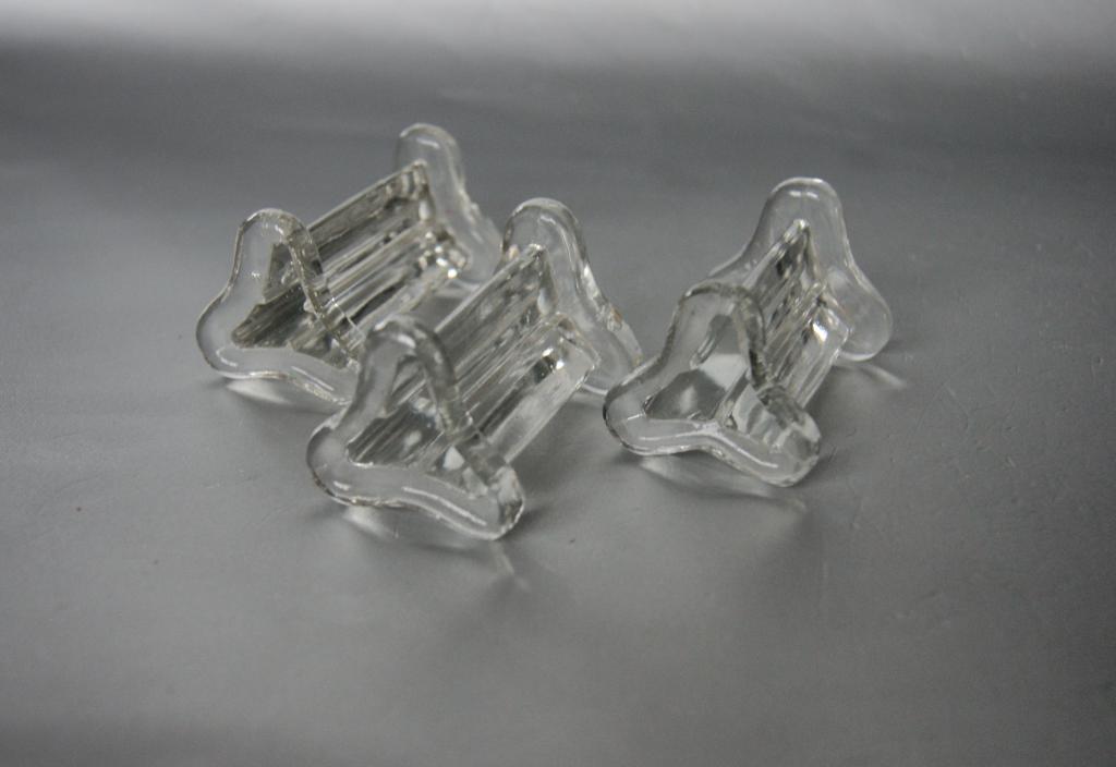 Редкость подставки под столовые приборы стекло Франция 3 шт.