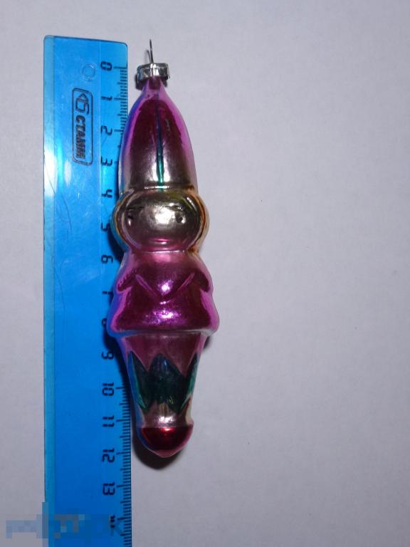 НЕЗНАЙКА МАЛЬЧИК ЕЛОЧНАЯ ИГРУШКА СТЕКЛО