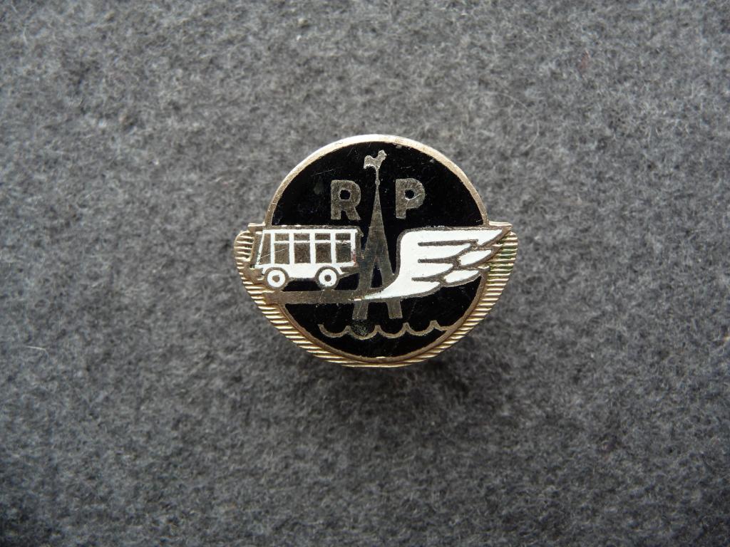 Латвийская ССР : Значок водителя "RAP" (Рижское Автотранспортное Предприятие) - Тяжёлый.Винт.Редкий.