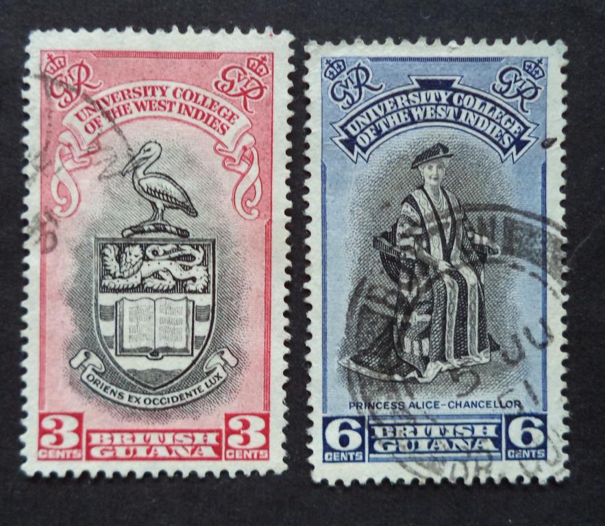 Британская Гвиана 1951 г.  Университет  гаш.   Би.2