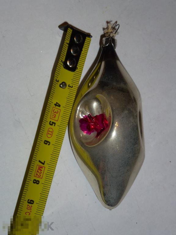 СОСУЛЬКА ПРОЖЕКТОР ЕЛОЧНАЯ ИГРУШКА СТЕКЛО "