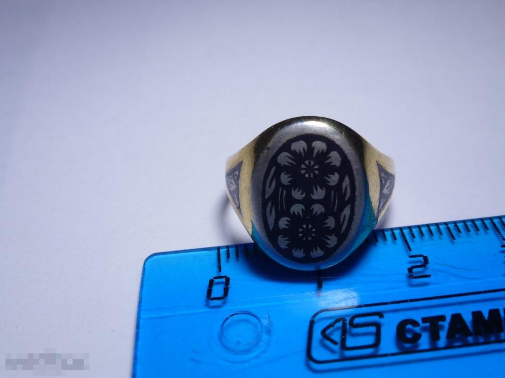 КОЛЬЦО СЕРЕБРО 925 ПРОБА ЗВЕЗДА СЕВЕРНАЯ ЧЕРНЬ ПОЗОЛОТА