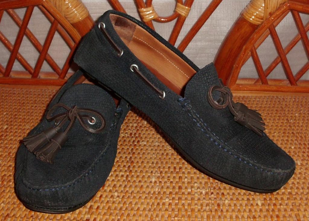 Мокасины натуральная замша кожа Massimo Dutti р.40 ст.26.5 см