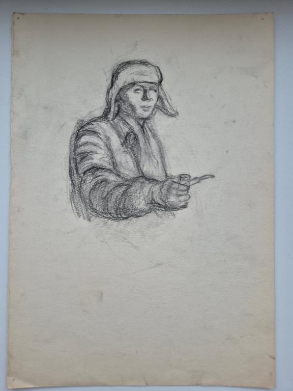 Рудаков М.З. (1914-1985) Мужчина с трубкой