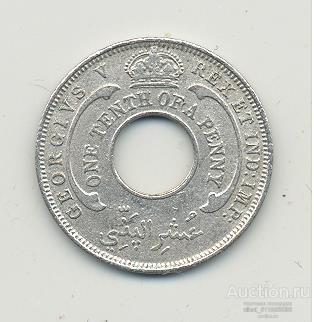 Британская Западная Африка 1/10 пенни 1941 г. Георг-VI