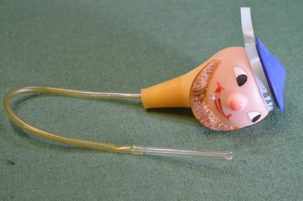 Наливайка груша резиновая "Моряк морячок Варна ВМФ". Резина. Болгария периода СССР.