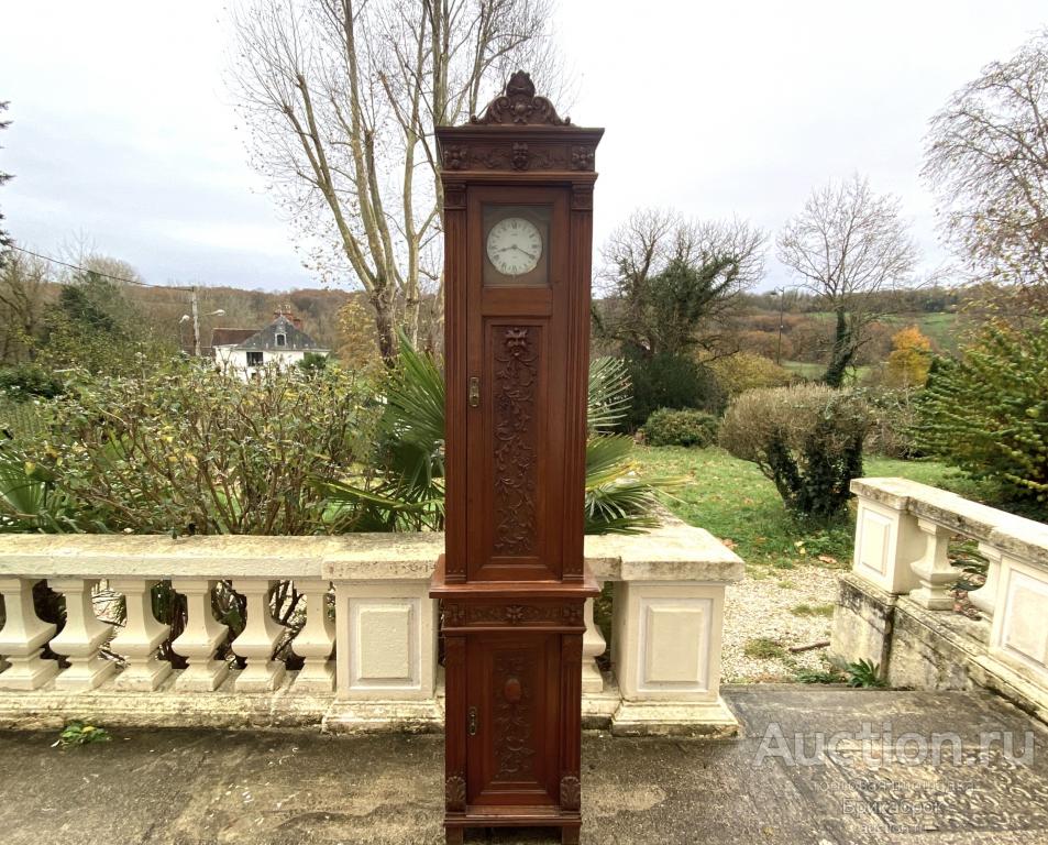 Старинные часы Шкаф Бар Ренессанс Дуб Ручная резьба