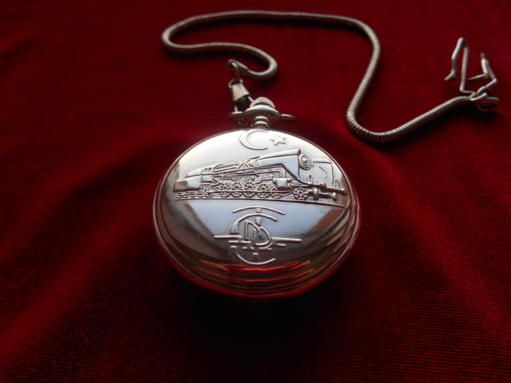 Часы Карманные Подарочные Lange & Sohne Паровоз Турецкие Железные Дороги Кварц Люкс