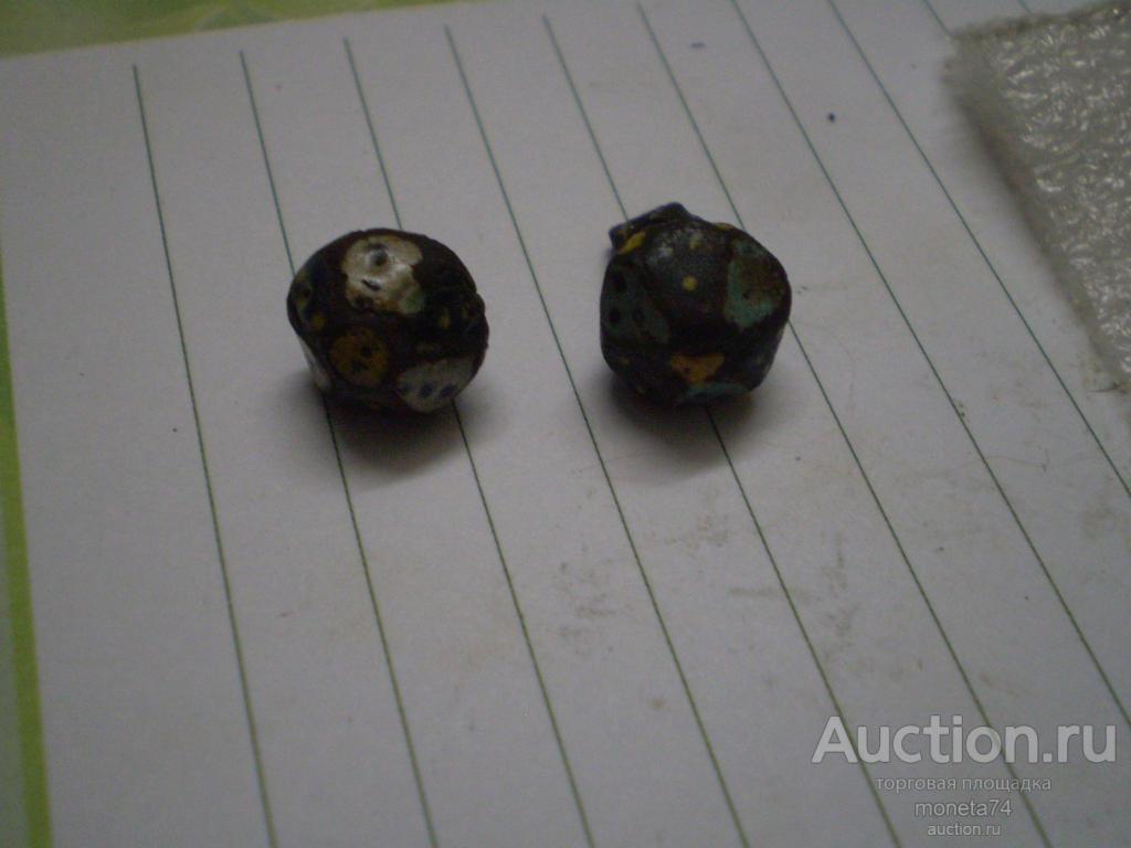 Старинные две красивые эмалевые пуговицы - гирьки.