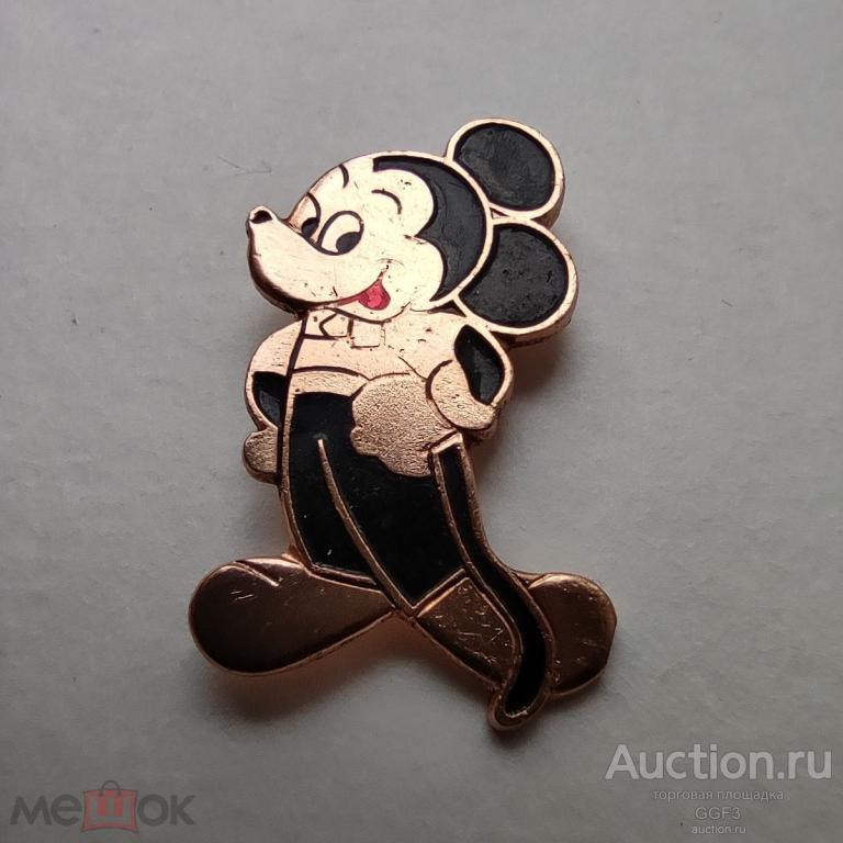 🎖️Знак Значок СССР🎖️ МИККИ МАУС Клеймо ЛЮМ СССР 1970 годы №2