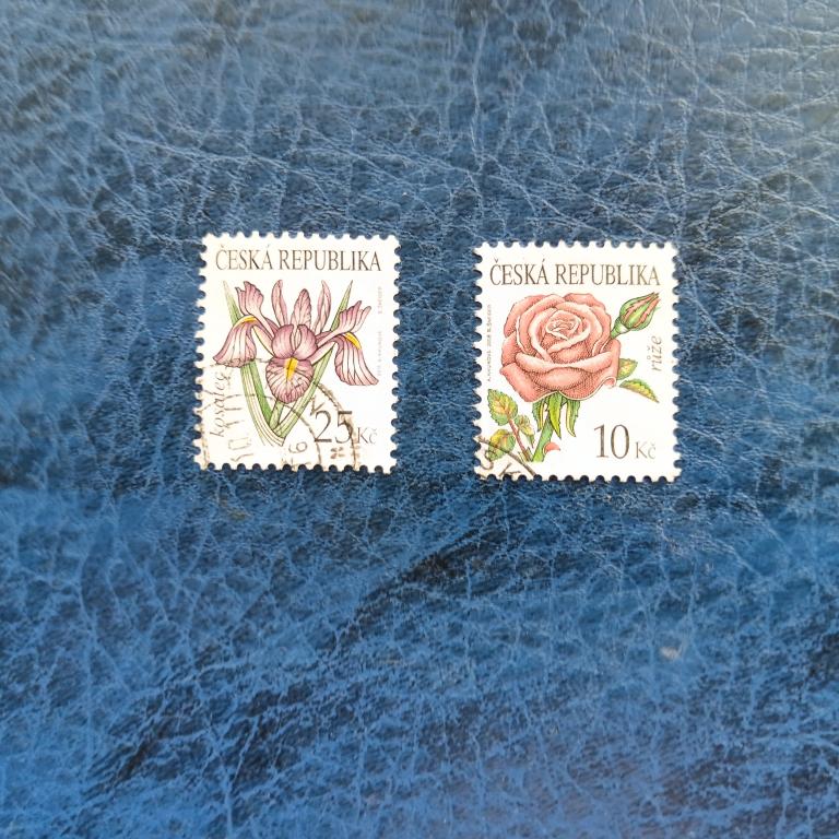 Марки. Чехия Цветы гаш  альбом 5 лист 6