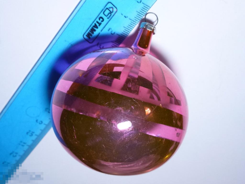 ШАР ГЛИНКА ЕЛОЧНАЯ ИГРУШКА СТЕКЛО