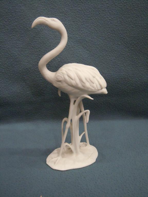 "Фламинго" Kaiser Германия, 1980гг, бисквитный фарфор, подпись автора