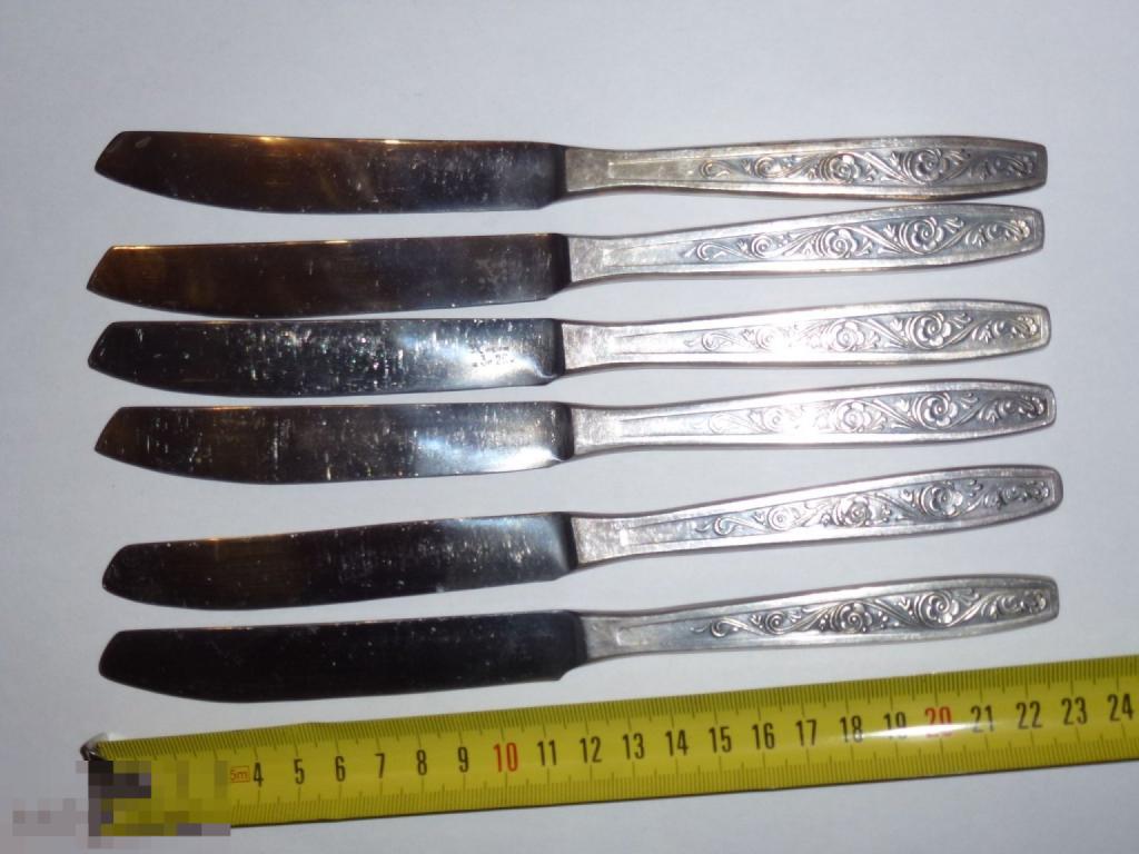 НОЖИ СТОЛОВЫЕ 6 ШТУК МЕЛЬХИОР №283