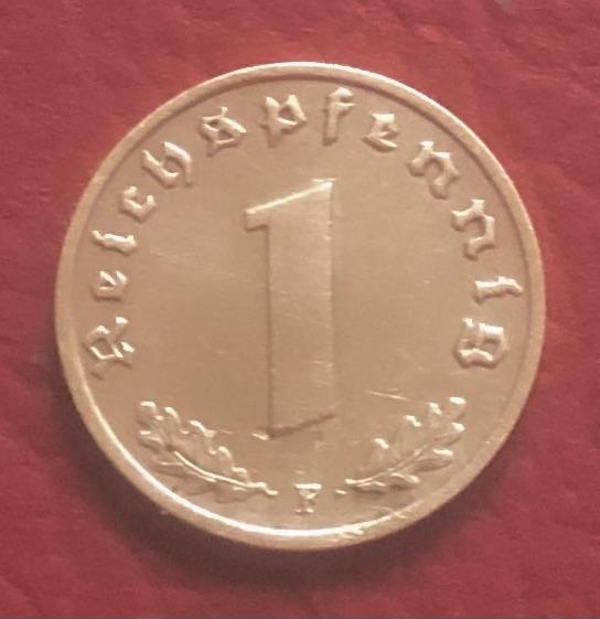 Германия- третий рейх - 1 пфенниг 1938 F