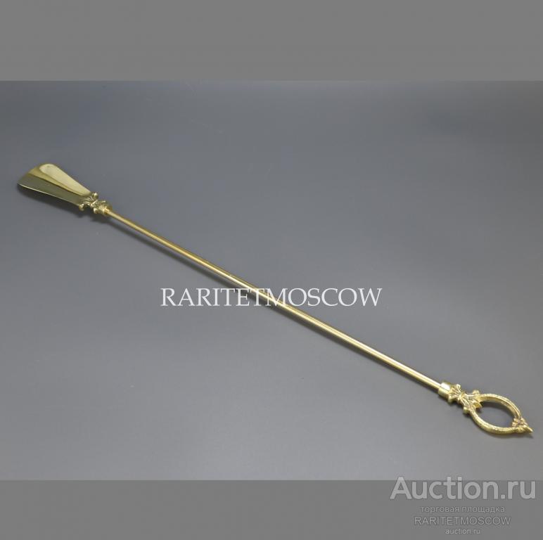Ложка для обуви рожок бронза латунь Англия 2