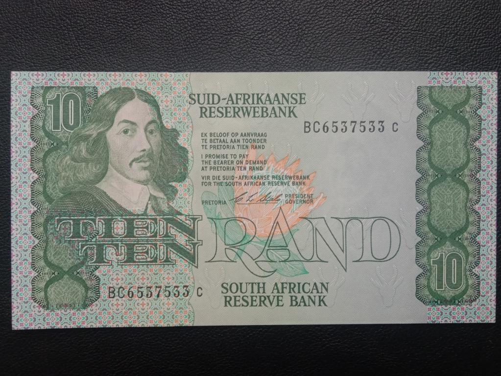 Южная Африка ЮАР 10 рандов 1978-93г.   UNC   Р.120е