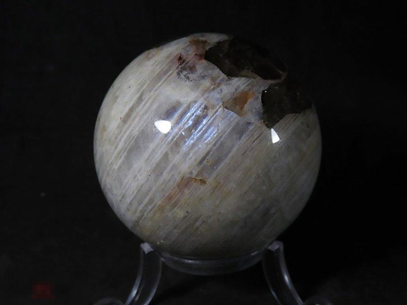 ! ! Беломорит Кварц дымчатый Шар 51мм Сев. Карелия Минерал 1561