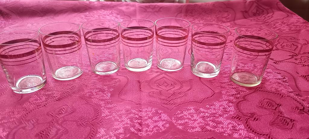 Стопка рюмка набор богемия.Позолота СССР.