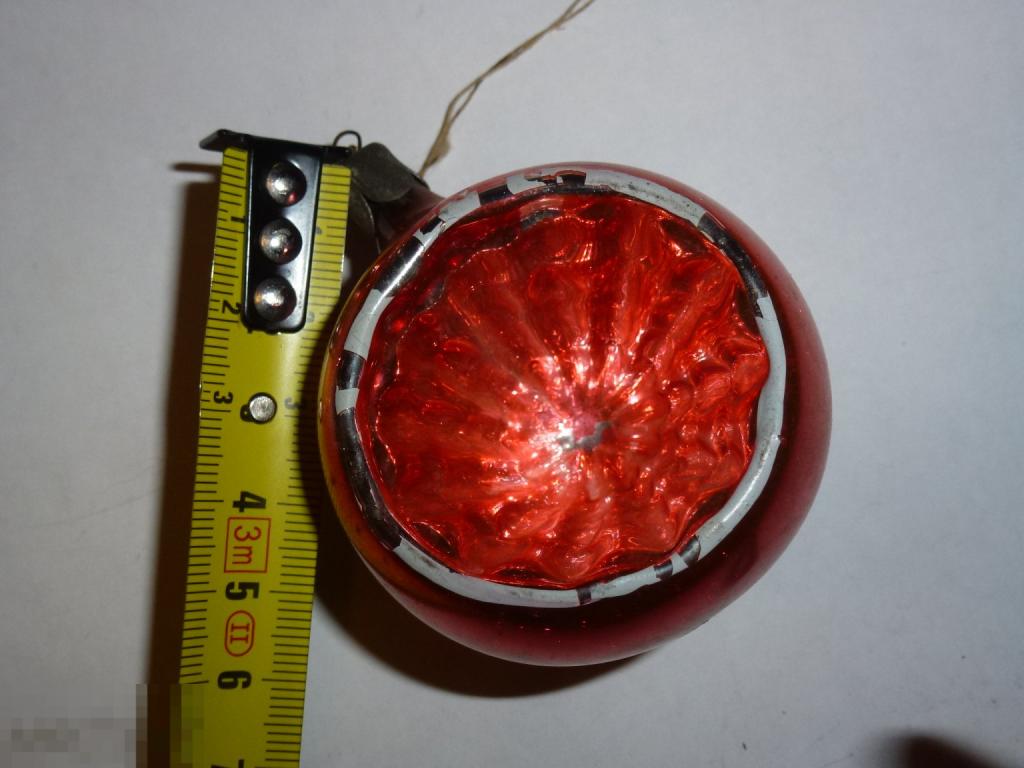 ШАР ПРОЖЕКТОР ЕЛОЧНАЯ ИГРУШКА СТЕКЛО "