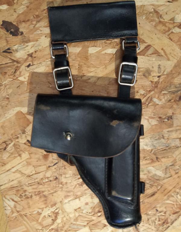 Кобура макаров ПМ ВМФ СССР ранняя белая фурнитура никель СССР 1958 год