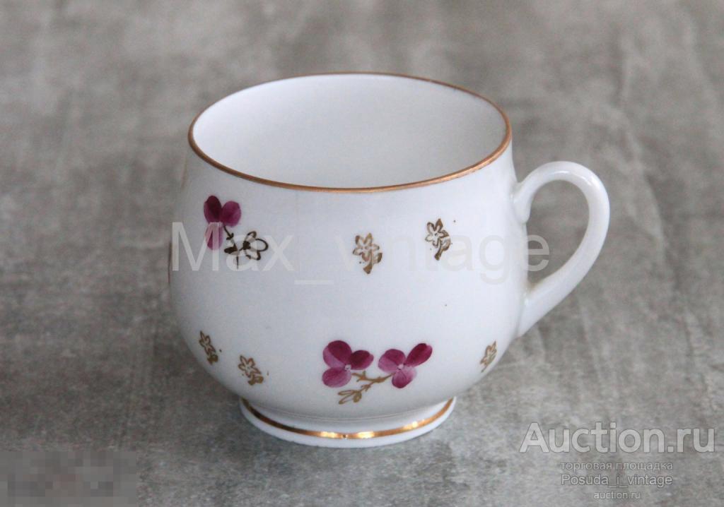 Чашка Цветочки. ЛФЗ. Форма Бутон