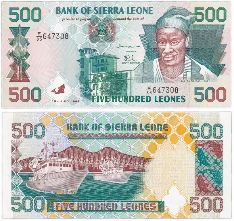 Сьерра-Леоне 500 леоне 1995-1998