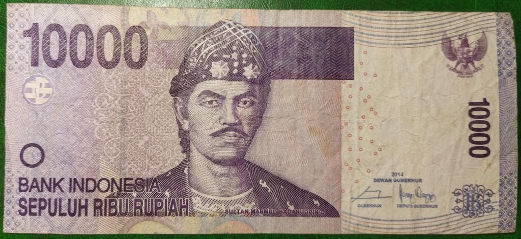 Индонезия 10000 рупий 2014 год бона.