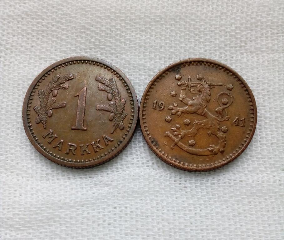 Финляндия 1 марка 1941 год