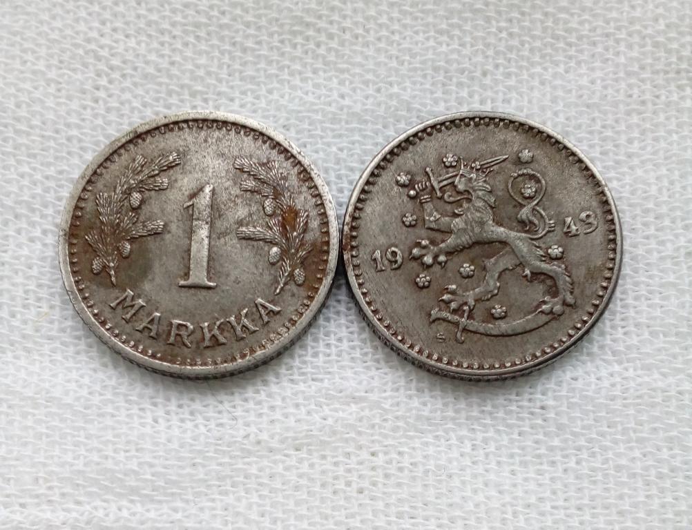 Финляндия 1 марка 1943 год