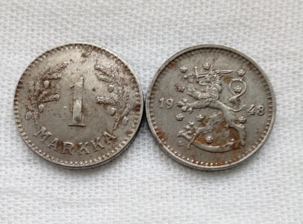 Финляндия 1 марка 1948 год