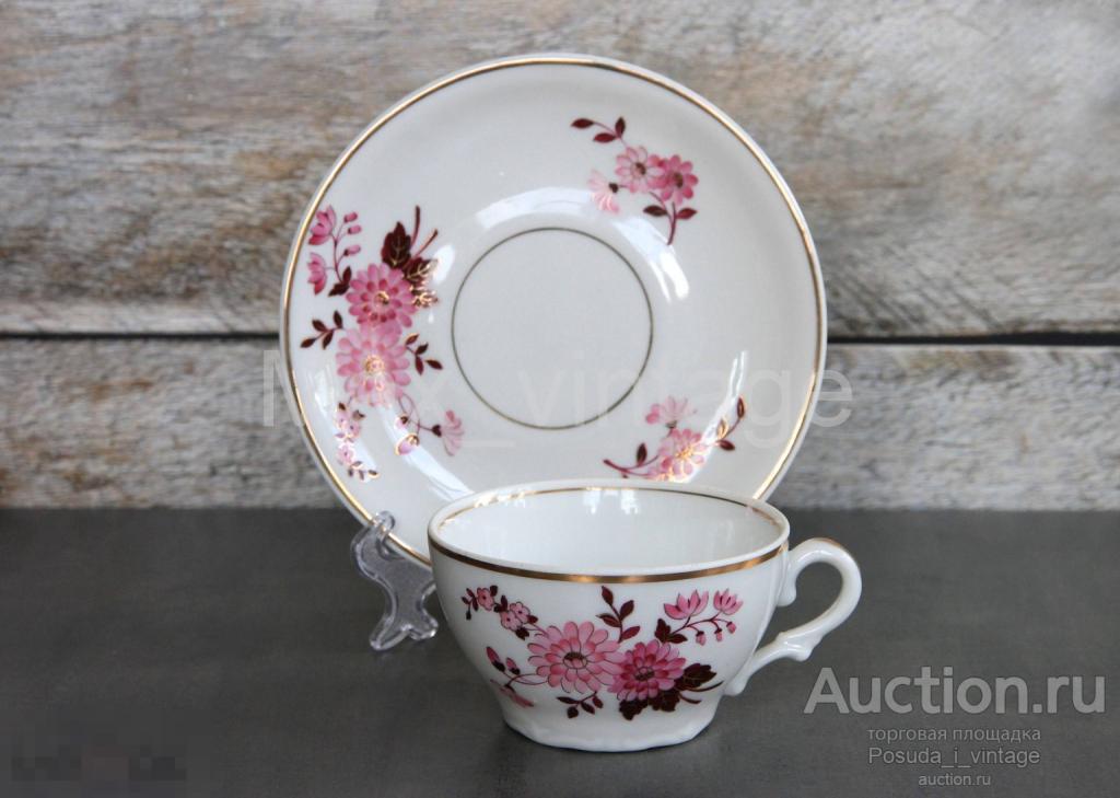 Кофейная пара Нежность. Кузяево в Раменском. Ручная роспись. Эксклюзив и редкость! Идеальная!