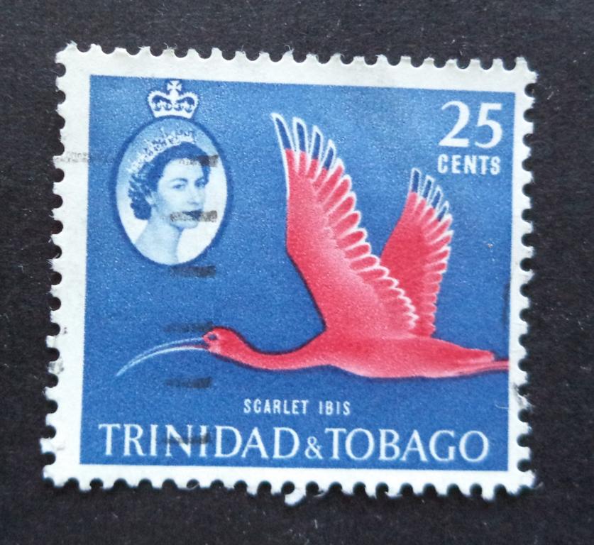 Тринидад и Тобаго 1960 г.  Фауна . Птица . Ибис   25с.   гаш.   Би.4