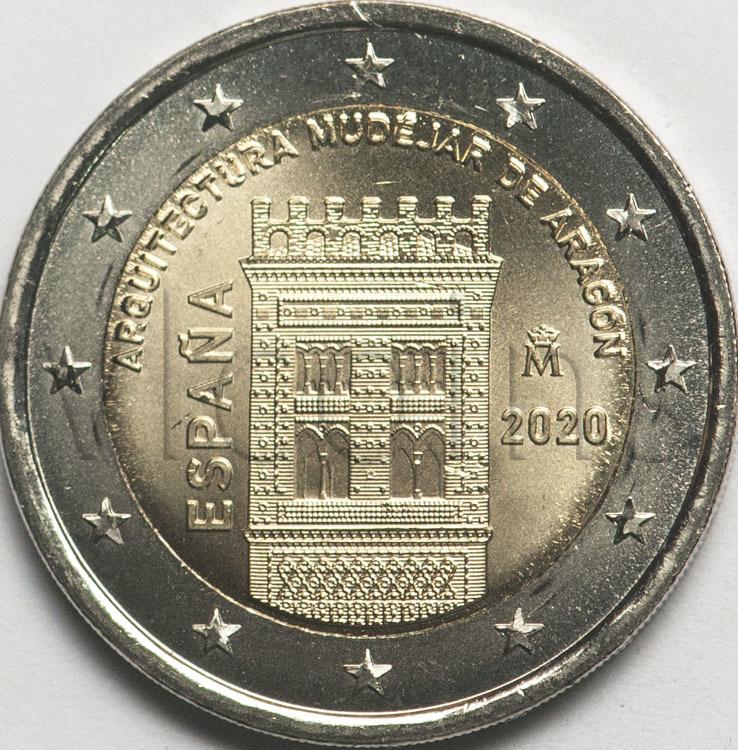 Испания 2 евро 2020 Арагон UNC 61021