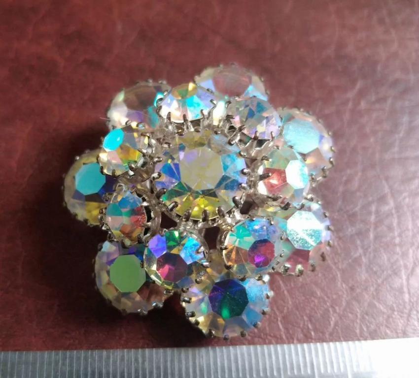 Винтажная брошь Аврора Бореалис. сост.