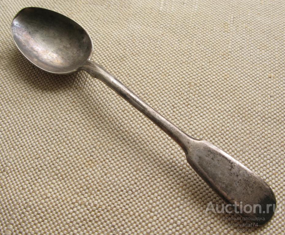 Чайная ложка, серебро 84 проба, 1888г., Россия, Москва, 22.8 грамма, 144мм.