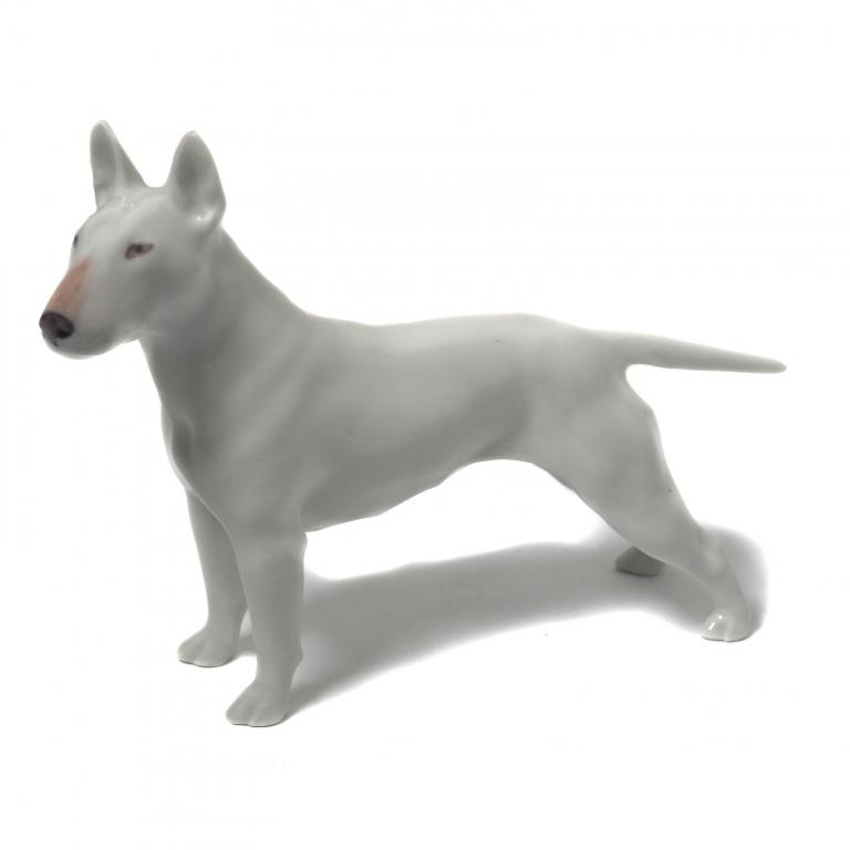 Фарфоровая фигура "Бультерьер​". Royal Copenhagen