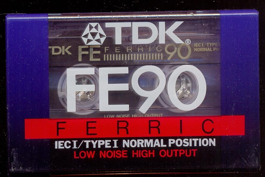 Аудио кассета TDK FE 90 (модель 2000 года) Люксембург ЗАПЕЧАТАНА  (лот 7)