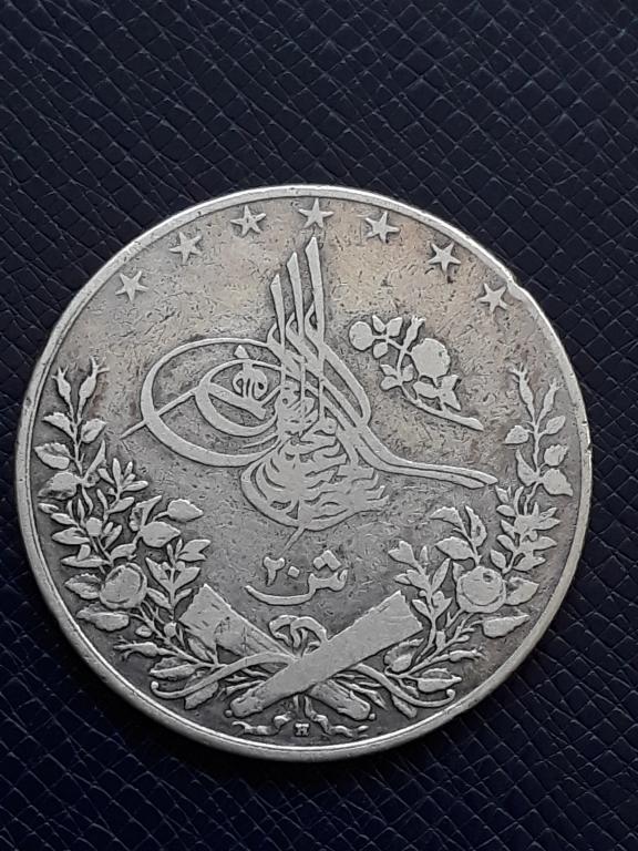 Египет 20 гиршей АН 1293/29 (1903) КМ 296