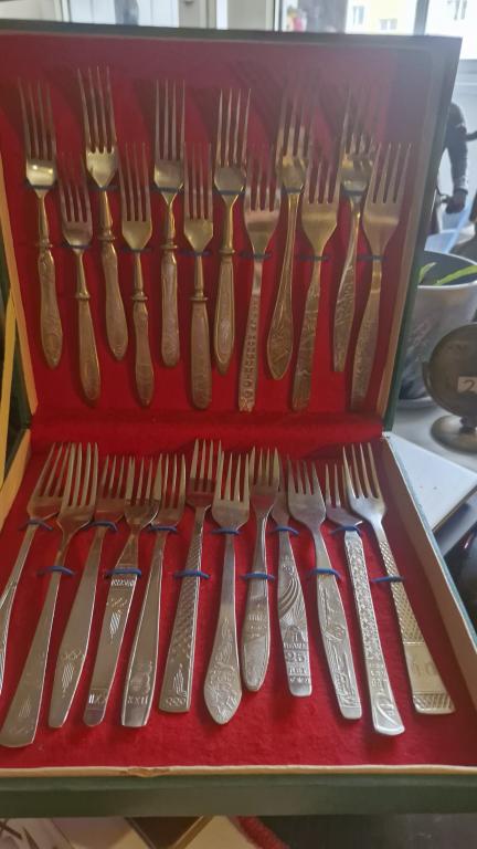 Вилки столовые. Агитация. СССР 50-80 е годы, 24 штуки.