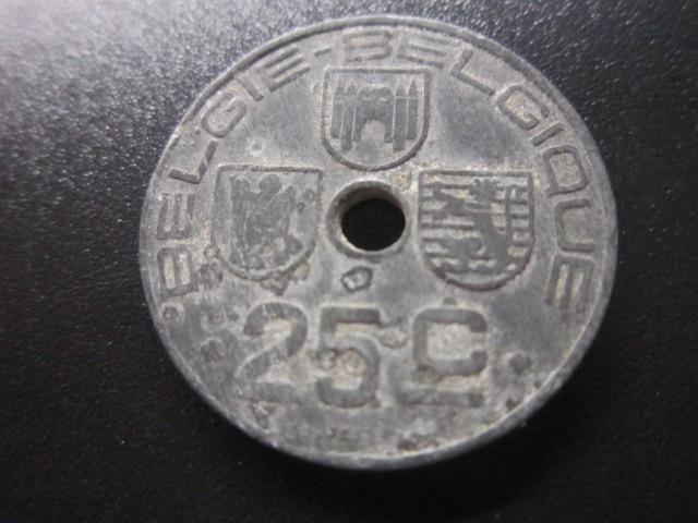 БЕЛЬГИЯ   25 САНТИМОВ 1945    ( BELGIЕ - BELGIQUE )
