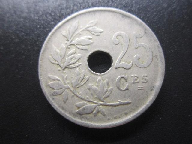 БЕЛЬГИЯ   25 САНТИМОВ 1922 'BELGIQUË