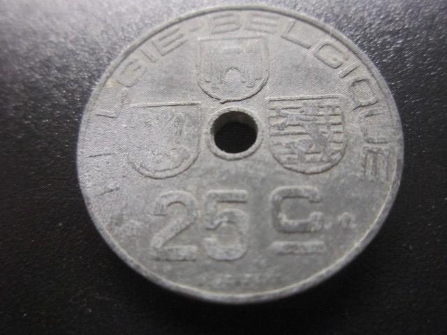 БЕЛЬГИЯ   25 САНТИМОВ 1943    ( BELGIЕ - BELGIQUE )