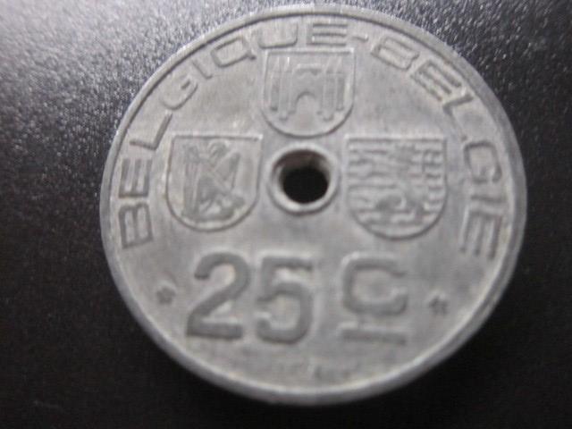 БЕЛЬГИЯ   25 САНТИМОВ 1946    ( BELGIQUЕ - BELGIE )