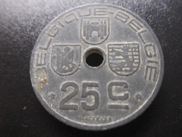 БЕЛЬГИЯ   25 САНТИМОВ 1942    ( BELGIQUЕ - BELGIE )