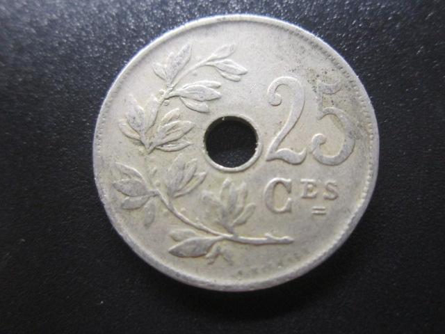 БЕЛЬГИЯ   25 САНТИМОВ 1921 'BELGIQUË